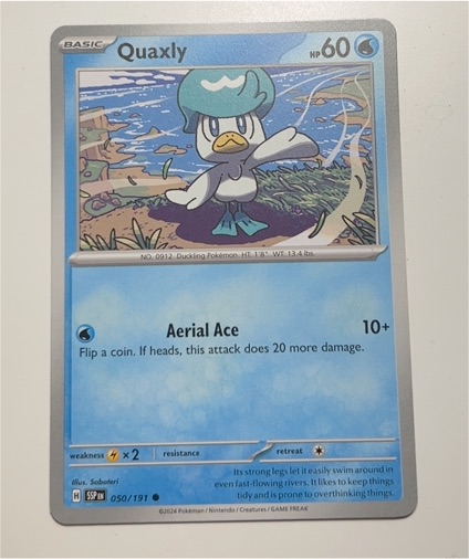 2024 Pokémon SV08 Surging Sparks #050 Quaxly — front