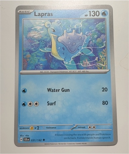 2024 Pokémon Stellar Crown #031 Lapras — front