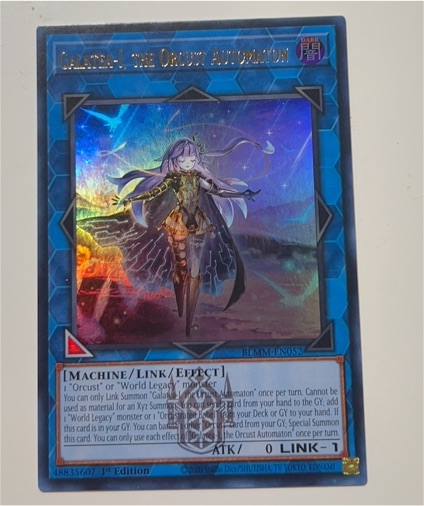 Yugioh Galatea-I, the Orcust Automaton BLMM-EN052 — front