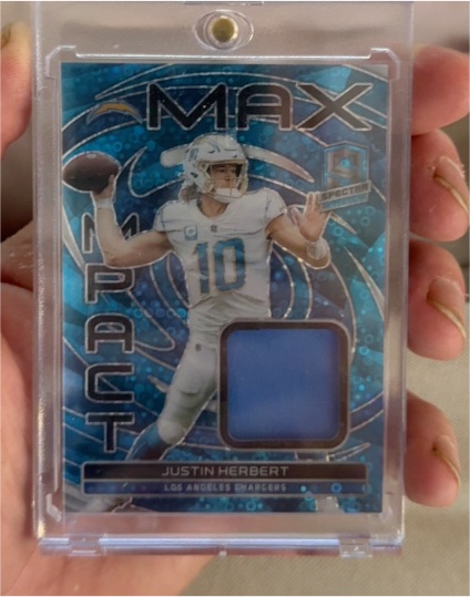 2023 Panini Spectra Max Impact Justin Herbert — front