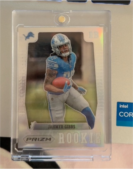 2023 Panini Prizm Flashback Rookie Silver Prizm #PFR-7 Jahmyr Gibbs — front