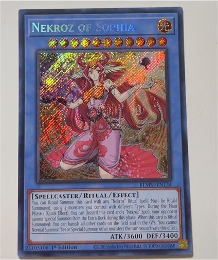 2020 Yugioh Battles of Legend: Monster Mayhem BLMM-EN134 Nekroz of Sophia — front