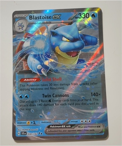 2024 Pokémon Scarlet & Violet Stellar Crown #030 Blastoise ex — front