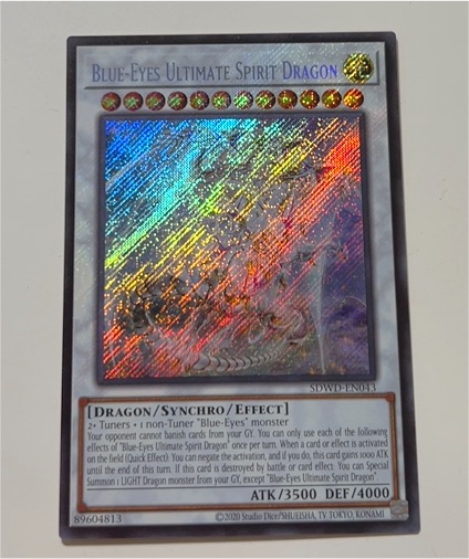 2020 Yu-Gi-Oh! SDWD-EN043 Blue-Eyes Ultimate Spirit Dragon — front