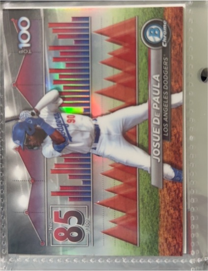 2024 Bowman #BTP-85 Josue De Paula Bowman Scouts' Top 100 — front