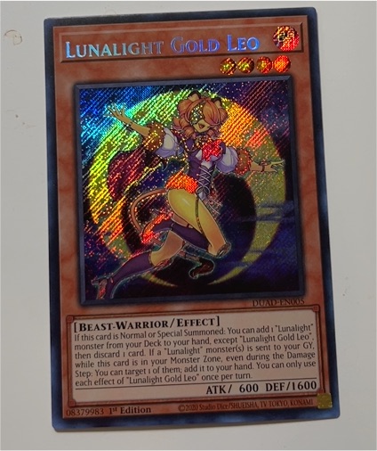 2008 Yu-Gi-Oh! DUAD-EN005 Lunalight Gold Leo — front