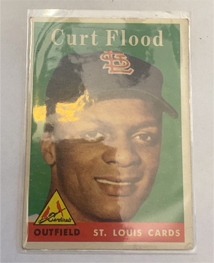 1958 Topps #464 Curt Flood — front