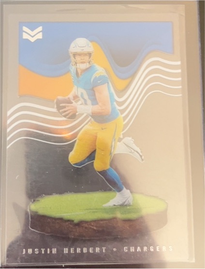 2022 Panini Chronicles #MAG-4 Justin Herbert Magnitude — front