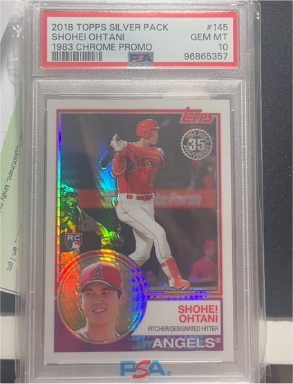 2018 Topps Silver Pack #145 Shohei Ohtani 1983 Chrome Promo — front