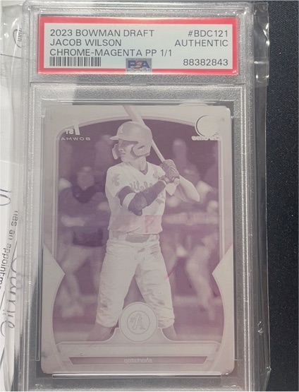 2023 Bowman Draft #BDC121 Jacob Wilson — front