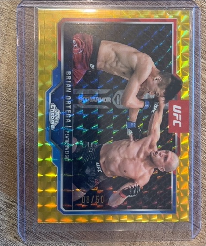 2025 Topps Chrome UFC #08 Brian Ortega — front