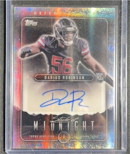 2024 Topps Midnight Stroke of Midnight #SMA-DR Darius Robinson — front