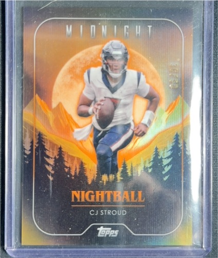 2024 Topps Midnight #NB-16 CJ Stroud Nightball — front