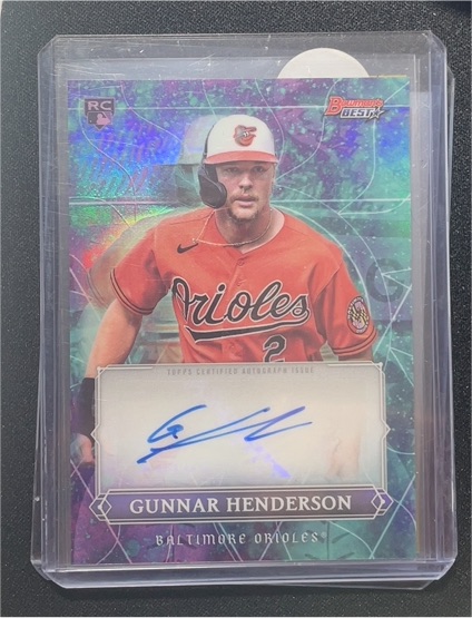2023 Bowman's Best Astral Projections Auto #APA-GH Gunnar Henderson — front