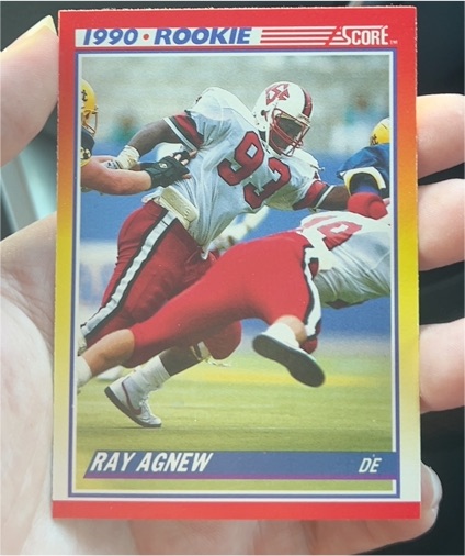 1990 Score #293 Ray Agnew — front