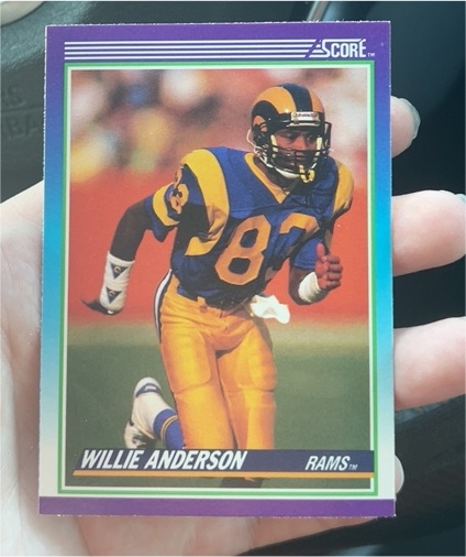 1990 Score #125 Willie Anderson — front