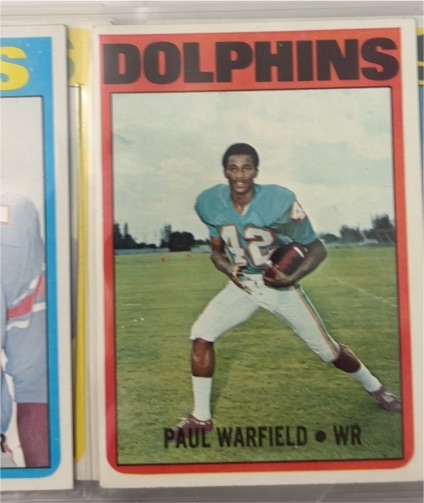 1972 Topps #167 Paul Warfield — front