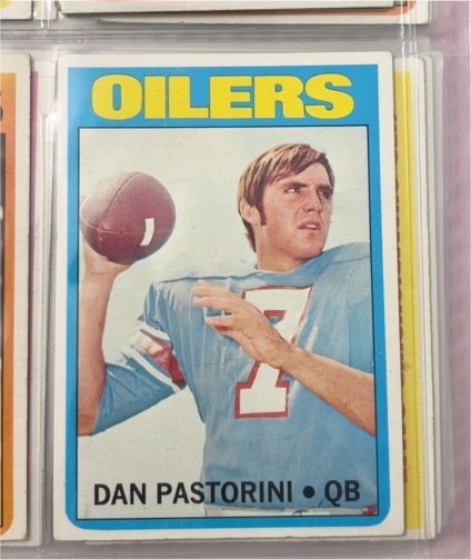1972 Topps #156 Dan Pastorini — front