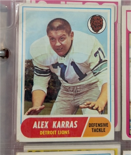 1968 Topps #130 Alex Karras — front