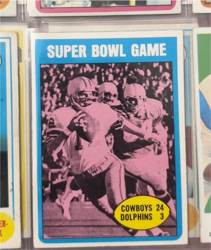 1972 Topps #139 Super Bowl Game Roger Staubach — front