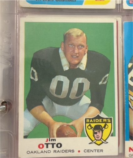 1969 Topps Football #163 Jim Otto — front
