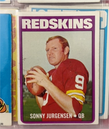 1972 Topps #195 Sonny Jurgensen — front