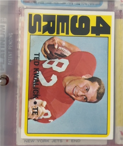 1972 Topps #155 Ted Kwalick — front