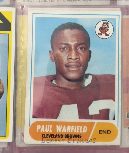 1968 Topps #49 Paul Warfield — front