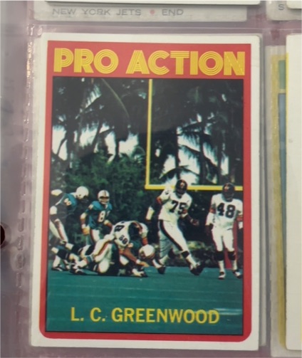 1972 Topps #257 L.C. Greenwood — front