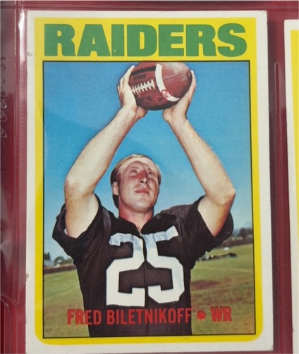 1972 Topps #210 Fred Biletnikoff — front