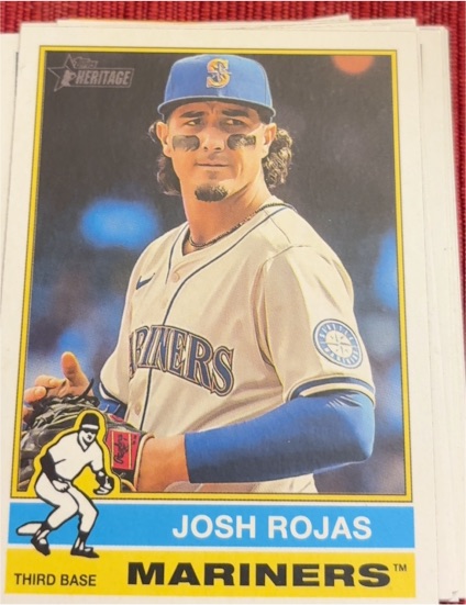 2025 Topps Heritage #12 Josh Rojas — front