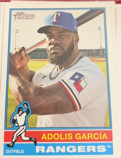 2025 Topps Heritage #308 Adolis García — front