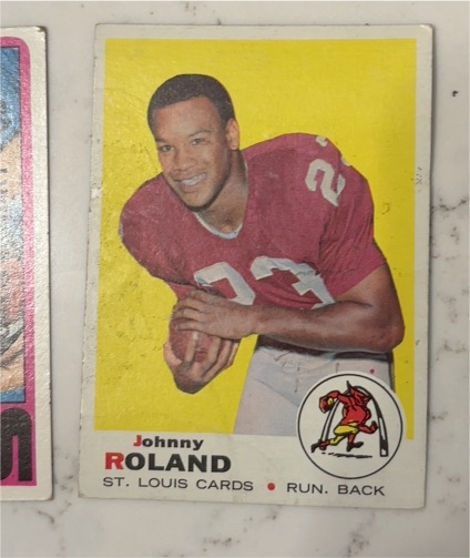 1969 Topps Football #225 Johnny Roland — front