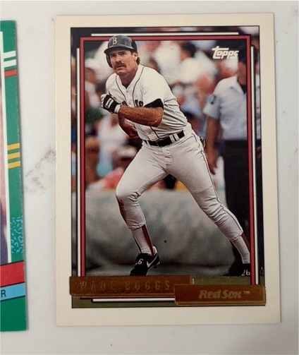 1992 Topps Gold Winner #10 Wade Boggs — front