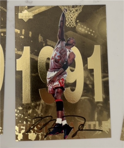 1998 Upper Deck Gold Jumbo #7 Michael Jordan — front