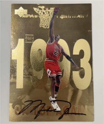 1998 Upper Deck Gatorade Gold Foil #9 Michael Jordan — front