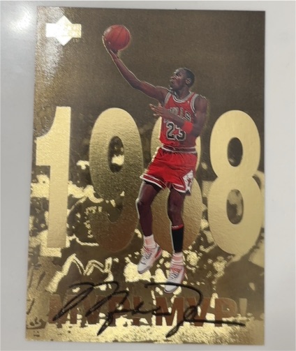 1998 Upper Deck Gold Jumbo #4 Michael Jordan — front