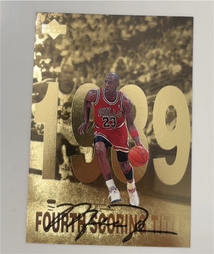1998 Upper Deck Gatorade Fourth Scoring Title #5 Michael Jordan — front