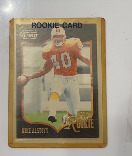 1996 Pinnacle Summit #158 Mike Alstott Rookie Card — front