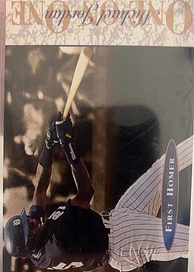 1995 Upper Deck Minor League #8 Michael Jordan One On One First Homer — front