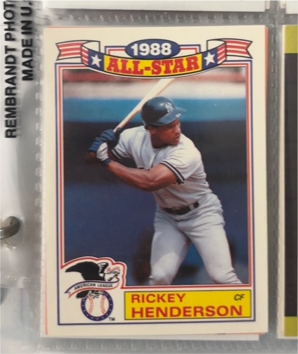 1988 Topps #7 Rickey Henderson — front