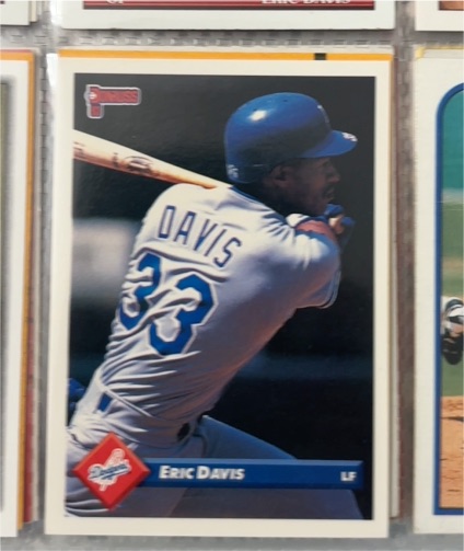 1993 Donruss #482 Eric Davis — front
