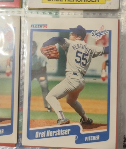 1990 Fleer #399 Orel Hershiser — front