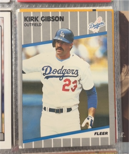 1989 Fleer #57 Kirk Gibson — front