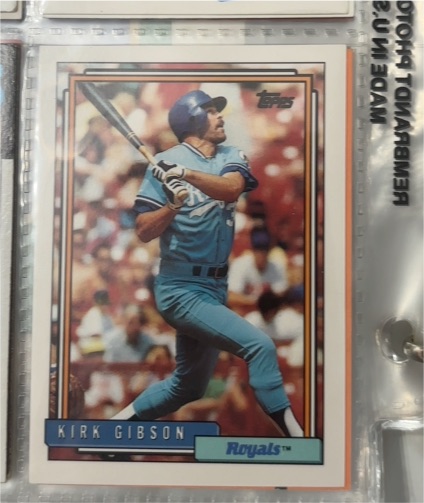 1992 Topps #720 Kirk Gibson — front