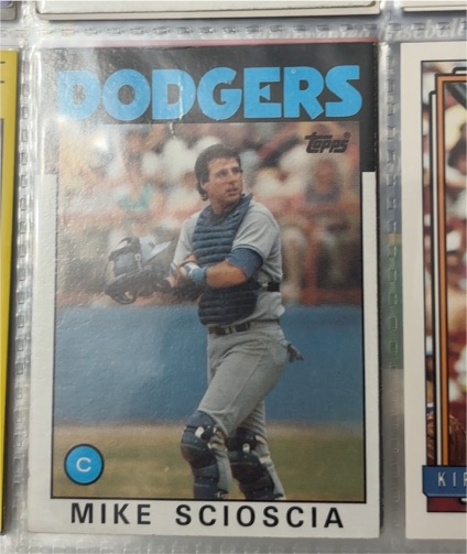 1986 Topps #468 Mike Scioscia — front