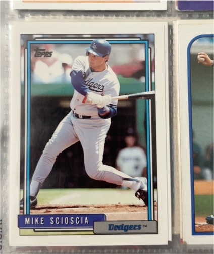 1992 Topps #13 Mike Scioscia — front