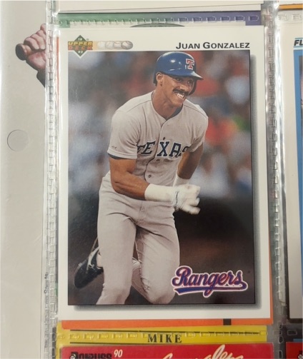 1992 Upper Deck #243 Juan Gonzalez — front