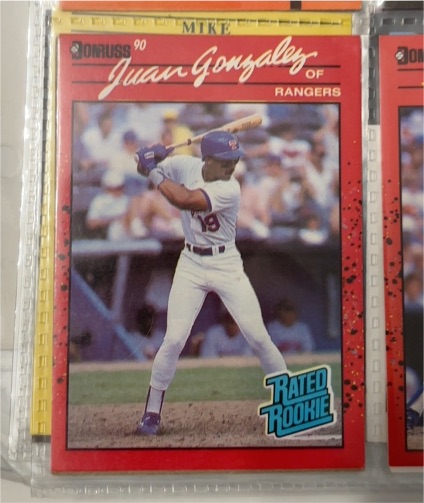 1990 Donruss #33 Juan Gonzalez — front