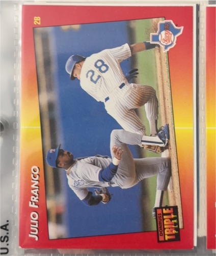 1992 Donruss Triple Play #83 Julio Franco — front